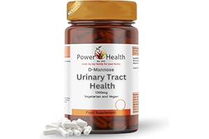 Power Health - 1000mg D-Mannose | 60 x 1000mg Tablets | D Mannose Tablets Daily Food Supplement | High Potency | Easy to Take