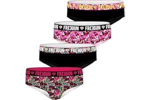 FREEGUN Juego de 4 braguitas para niña