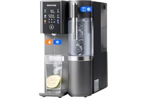 Waterdrop WD-A2 Système d'Osmose Inverse, Système Chaud et Froid, Réservoir d'Eau Pure Portable, Refroidisseur d'Eau sans Bouteille, 6 Réglages de Température, Eau Chaude et Froide, 3:1 Pur à Drainer
