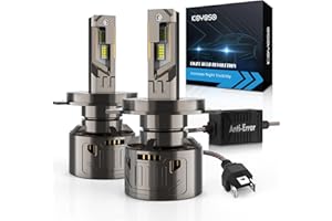 KOYOSO LED H4 Lampadine CANBUS: Nessun Errore Kit Lampade Fari 36000LM 200W Super Luminoso Luci - 6500K Bianco Freddo LED Abbagliante e Anabbagliante Sostituzione per 12V Auto