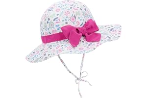 Durio Sonnenhut Baby Mädchen Jungen Kinder Sonnenschutz UPF 50 Sommer Kinderhut Fischerhut mit Breite Krempe