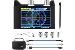 AURSINC Nanovna SAA-2N V2.2 Vector Network Analyzer 4inch Touchscreen 50KHz-3GHz HF VHF UHF Antenna analizzatore, con sacchetto di stoccaggio