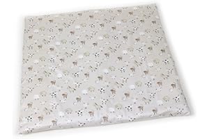 mudis Bio Wickelauflage,Bauernhof, abnehmbaren Bezug mit Nässeschutz,100% Bio Baumwolle