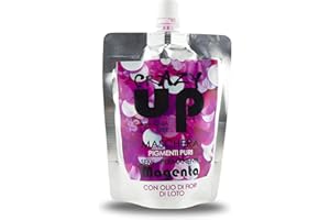 POP ITALY Crazy Up Maschera Colorante Senza Ammoniaca Semipermanente per Capelli - 200 ml (Magenta)