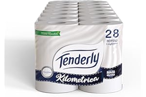 Tenderly Help A Wish, 28 Maxi Rotoli di Carta Igienica, 2 Veli, 450* Strappi, Morbida e Adatta alle pelli Sensibili, Made in Italy, Dermatologicamente Testato