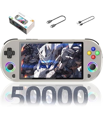 Console De Jeu Portable Avec 15 000 Jeux Intégrés - Écran Full HD 3,5", 128 Go Extensible, WiFi Multijoueur | Autonomie 6h, Recharge USB-C - 9