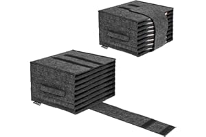 Rubberneck Filz Tellerhalter | Wohnmobil Geschirr Aufbewahrung für Teller mit bis zu ⌀27cm | für Camping, Camper, Van, dunkelgrau