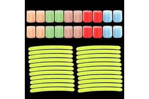 NUMLOT Cappucci valvole per pneumatici per auto,universali fluorescenti tappini gomme ruote auto Cappucci Parapolvere,per utilizzati per auto, moto, pneumatici per biciclette (5 colori)