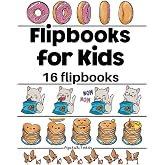 Flipbooks for Kids: Make your Own Cute Unicorn Flip Book | Sweet Kawaii Cat and Food Coloring Pages | Cartoon Comic and Blank