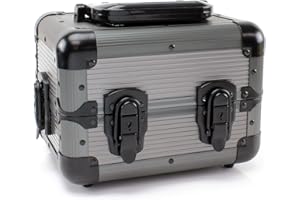 Versa Games 600pc Deluxe Poker Chip Case Carrier in Gray Color - Ultimate Poker Chip Carrier