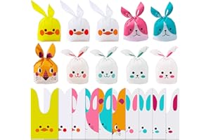 AWCIGG 50 sztuk Torby urodzinowe dla dzieci Torby na cukierki dziewczynek Chłopcy Małe zwierzęta Uchwyty na torby z upominkami na koniec przyjęcia przyjęcie Torby na prezenty Wielkanoc Boże Narodzenie Ślub