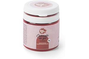 Past Kolor - Colorante Alimentario en Gel - Colorante de Alta Concentración y Pigmento de Calidad - Ideal para Repostería - 50 G (Burdeos)