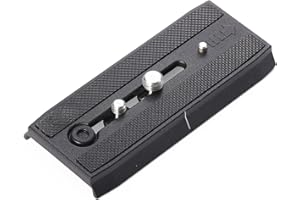 Aitteel Staffa per fotocamera a collegamento rapido con viti di montaggio da 1/4" e 3/8" per Manfrotto 501HDV 503HDV 701HDV MH055M0-Q5 (1 pz)