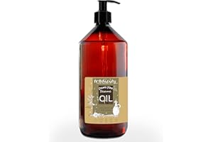 Tradicity Organic Farm - Olio di Sesamo Biologico Puro 1000ml | Spremitura a Freddo | Cura Pelle e Capelli | Massaggi Ayurvedici | Senza OGM/Glutine
