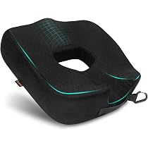 LOMUG Sitzkissen Orthopädisch – Donut Kissen Aus Memory Foam Für Büro & Auto