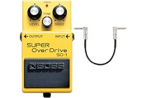 BOSS GUITAR EQUIPMENT Boss SD-1 Super Overdrive Pedal + keepdrum Patchkabel 30cm