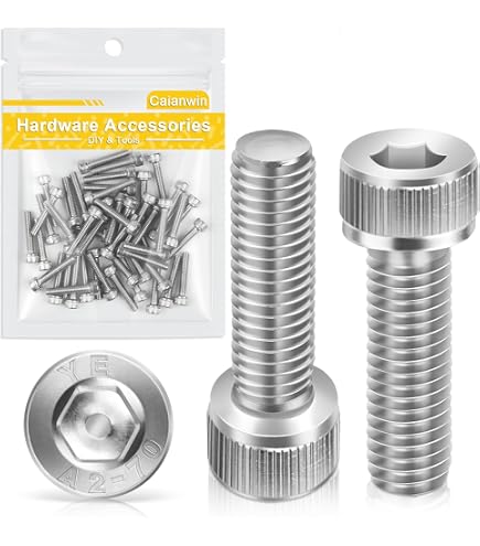 Qjuwhua M5 X 30 Mm Inbusbouten - 50 Stuks - Zwart RVS A2 - Cilinderkopschroeven - Met Inbussleutel - DIN 912