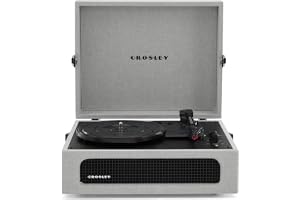 Crosley Voyager Bärbar skivspelare – Bluetooth-skivspelare, 3-växlad resväska vinylspelare, hemskivspelare för vinylskivor, i
