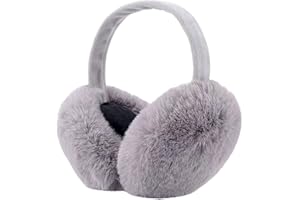 ZOCONE Ear Muffs Women Fluffy Ear Warmers, Soft Winter Earmuffs Ear Covers for Cold Weather Foldable Ear Muffs for Women Girls Men, Windproof Plush Earmuffs for Winter Outdoor