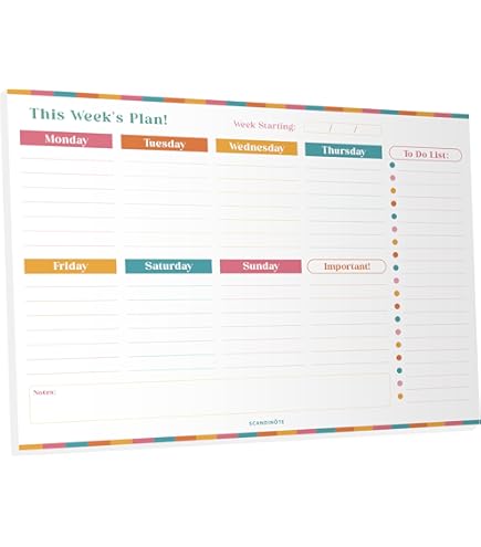 Calendario Settimanale Tabitha Wilde A4 - 55 Fogli Bianco E Verde, Planner Annuale Non Dato - Foto 7