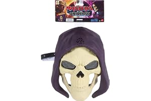 Masters of the Universe Skeletor Mask 2026 med ljud | Film-inspirerad design, 10 ljudeffekter, maskerad, skurk visir, JKJ16