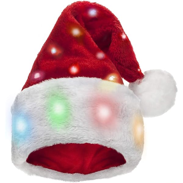 Cantare cappelli natalizi a batteria danzante a babbo Natale per adulti bambini, peluche in velluto divertente swing elettrico che si muove cappello da Babbo Natale con regali di natale di Natal
