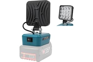 YABOUND Cordless LED Work Light for Bosch 18v Battery, Jobsite Flood Light with Type C & USB Port for Repairing, Outdoor Camping, Fishing, Emergency (No Battery)