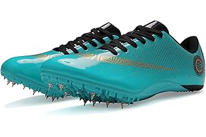 Hozuumo Spiked Athletics Schuhe 8 Nägel, Sprint Spikes Leichte Trainer Mit Spikes Und Für Männer Frauen Und Jugend