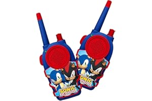 OTL TECHNOLOGIES Conjunto DE WALKIE TALKIES Sonic The Hedgehog INTERCOMUNICADORES A Pilas (NO Incluidas) Color Azul Y Rojo