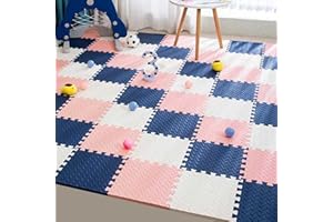 Somerway Tuiles De Jeu en Mousse Interlock Play Puzzle Mat Baby Crawl Rug Tapis De Sol pour Chambre d'enfants