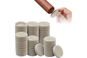 TOPBELIEF 60 Pcs Furniture Pads Floor Protectors, Felt Pads For Furniture Feet 25mm, 5mm Thick Anti Scratch Felt Leg Pads, Scratch Felt Furniture Pads For Hardwood Floors For Chair, Table, Wardrobe, Sofa Beige