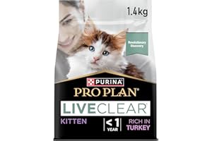 PRO PLAN® LIVECLEAR® Kitten 1-12M Rich in Turkey Dry Cat Food 1.4kg