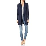 Amazon Essentials Cardigan Aperto sul Davanti a Maniche Lunghe Donna