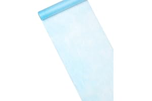 SANTEX Tischläufer Deko-Vlies "Edle Tafel" 0,3 x 10 m hellblau