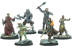 Modiphius Entertainment | The Elder Scrolls: Call To Arms | Dragonborn Heroes | Miniature Game | Unpainted
