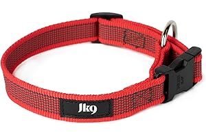 JULIUS K-9 Julius-K9 obroża Color & Gray, 20 mm (27–42 cm), czerwono-szara