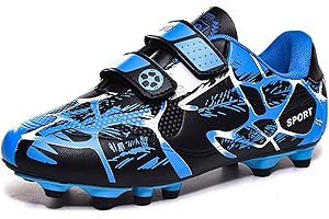 Sainilei Buty PiłKarskie Dla Dzieci FG/AG Korki Do PiłKi NożNej ChłOpcóW I Dziewczynek TF na świeżym powietrzu DziecięCe Buty piłkarskie AntypośLizgowe Lekkie