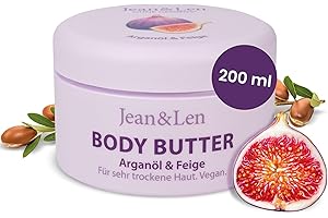 Jean & Len Rozpieszczające masło do ciała, olejek arganowy i figa, pH-hautideal, o rozpieszczającym zapachu fig, masło do ciała, bez parabenów i silikonów, 200 ml (opakowanie może się różnić)
