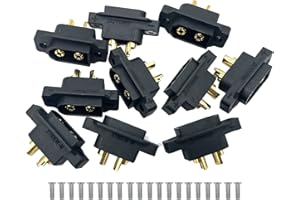 NUOFANY Amass XT60EW-M - 10 connettori montabili XT60E per drone radiocomandato FPV (con viti)