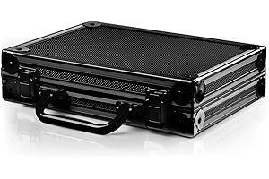 ‎KARELLA Karella Dartkoffer Luxus in 3 Farben, schlagfest, Platz für 4 komplette Dartsets und Zubehör, Dartcase, Tasche für Darts