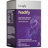 Nadify NR, NMN, PQQ, Alfa Lipoik Asit ve TMG, NAD+ &Ouml;nc&uuml;l&uuml; Takviye Edici Gıda 30 Kaps&uuml;l