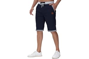 Djtnzdm Short Hombre Verano Algodon Bermudas Cargo Casual Trabajo Pantalones Cortos Pantalón Cargo Hombre Golf Tennis Shorts