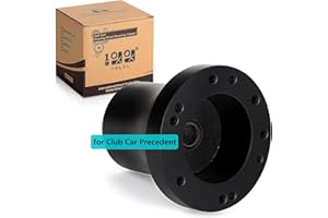 ‎10L0L 10L0L Golf Cart Steering Wheel or Adapter, Generic for Golf Cart Club Auto DS & Precedent, EZGO RXV & TXT and Yamaha Carbon Fiber Black Adapter for Club Car Precedent