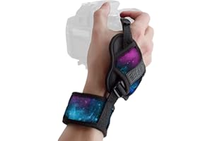 USA Gear Dragonne Grip Poignet Sangle Appareil Photo Reflex et Bridge - Sangle Appareil Photo avec Bracelet en Néoprène Ajustable- Compatible avec Nikon, Canon, Pentax, Panasonic Lumix et Plus-Galaxie