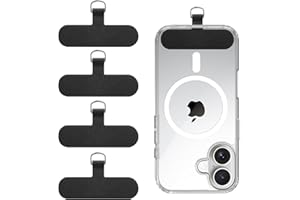 Wanme 4 Patchs universels pour Cordon avec Anneau en Métal, Remplacement pour Nylon Patch, Convient pour la Plupart des étuis de Téléphone Tout Compris