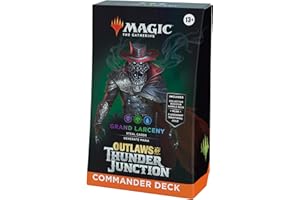 Magic The Gathering Outlaws of Thunder Junction Commander Deck - Grand Larceny (100-Card Deck, 2-Card Collector Booster Sample Pack + Accessories) (English Version)