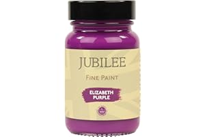 Guild Lane Jubilee Fine Paint - Elizabeth Purple - Furniture, Metal, Fabric, Glass & More - Indoor & Outdoors - Water-Based Acrylic Paint - 60ml Jar