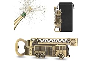 LULLEA Décapsuleur de bière camion de pompier, cadeaux de pompiers, cadeaux de bière, cadeaux de pompiers pour hommes, cadeau de fête des pères, cadeau de Noël, cadeau d'anniversaire pour pompiers
