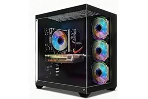 STGsivir PC Gamer Fixe,Ordinateur Gaming,GeForce RTX 2060 Super 8Go GDDR6,Ryzen 5 3400G up to 4.2Ghz,16Go DDR4,1To SSD,WiFi 6,BT5.0,Ventilateur RGB x3,Windows11 Pro