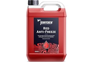 Jennychem Industrial Chemicals 5L Longlife Red Antifreeze and Coolant Super Concentrated Universal in Both Petrol and Diesel Engines Including Turbo-Charged. 5 Year Inhibitor Package